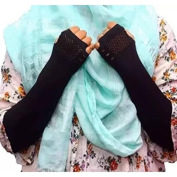 Fingerless Long Hand Gloves for Sun Protection for Women