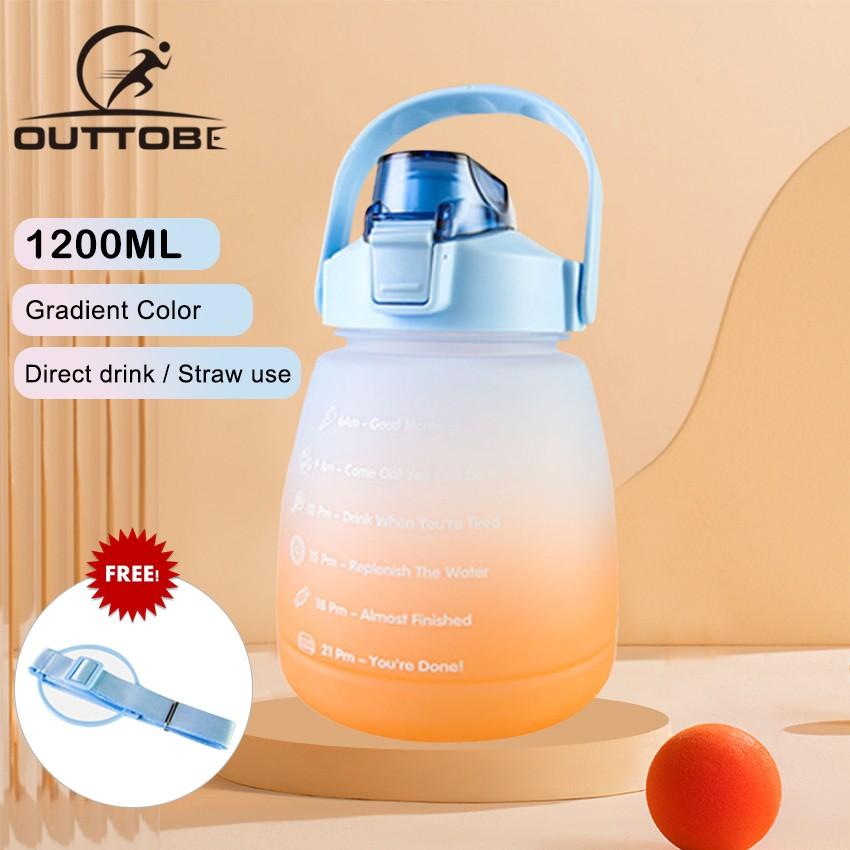 1pc Outdoor Gradient Water Bottle, 2000ml Large Capacity Sports