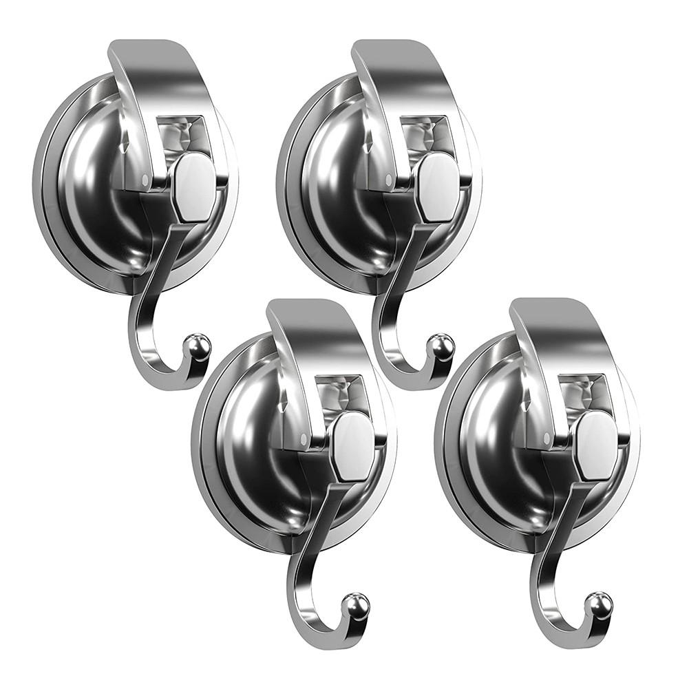 4PCS Hooks Strong Self Adhesive Door Hooks for Kitchen Bathroom B