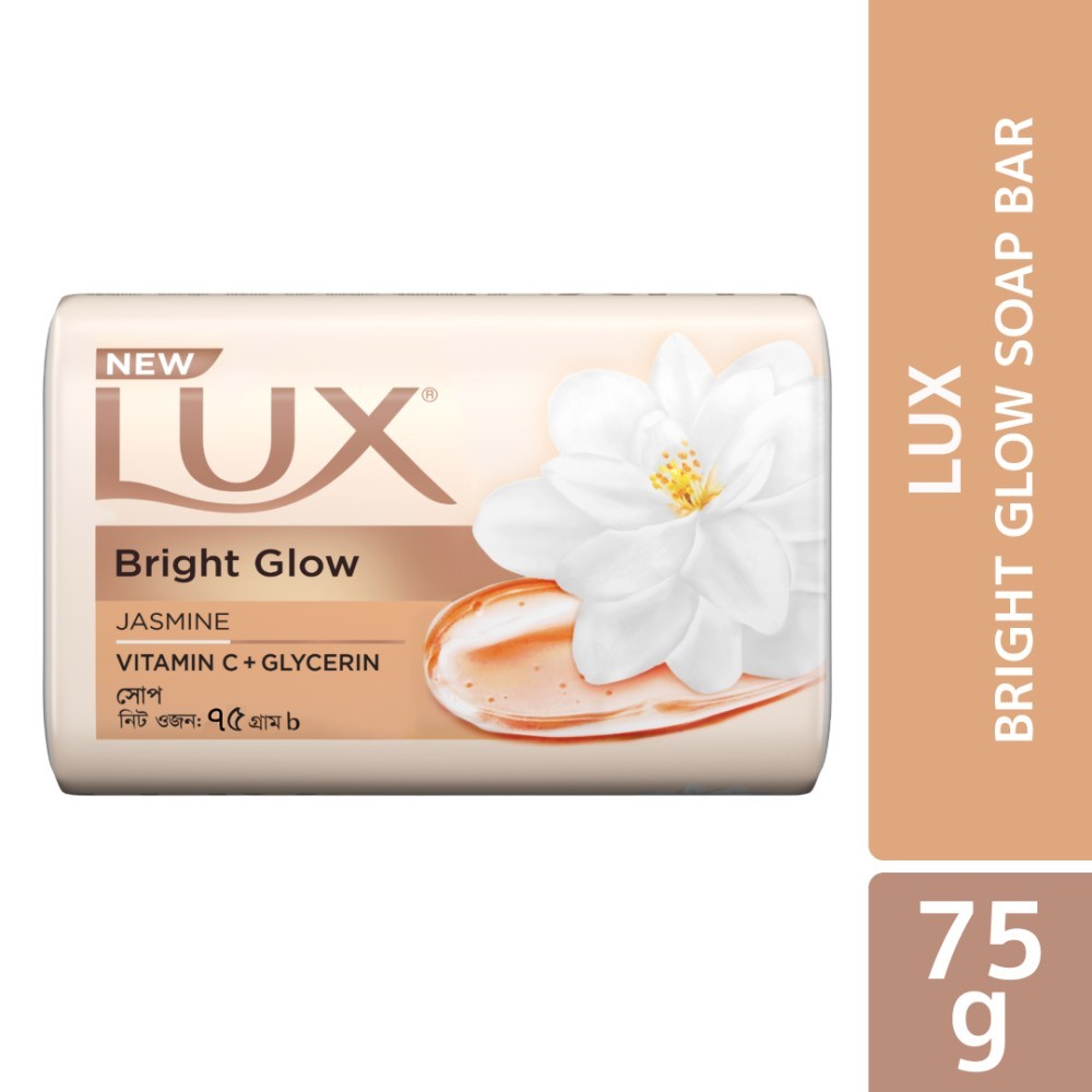 Lux Soap Bar Bright Glow 75gm
