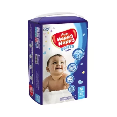 Fresh Happy Nappy Pant Diaper M (7- 12 kg) 40 pcs