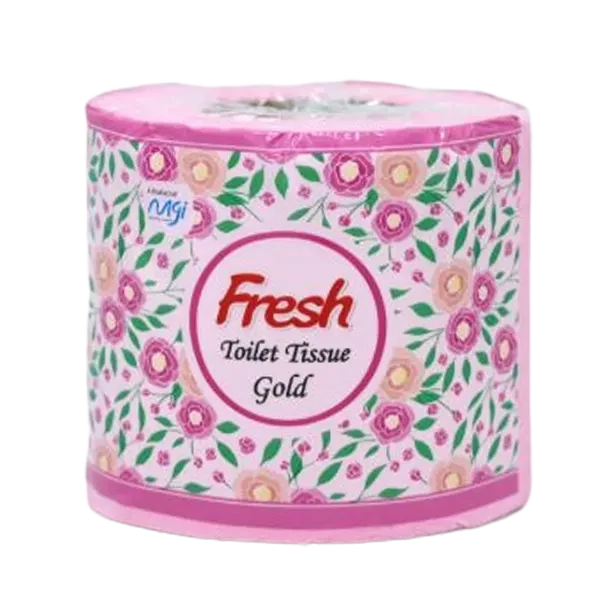 Fresh toilet gold tissue