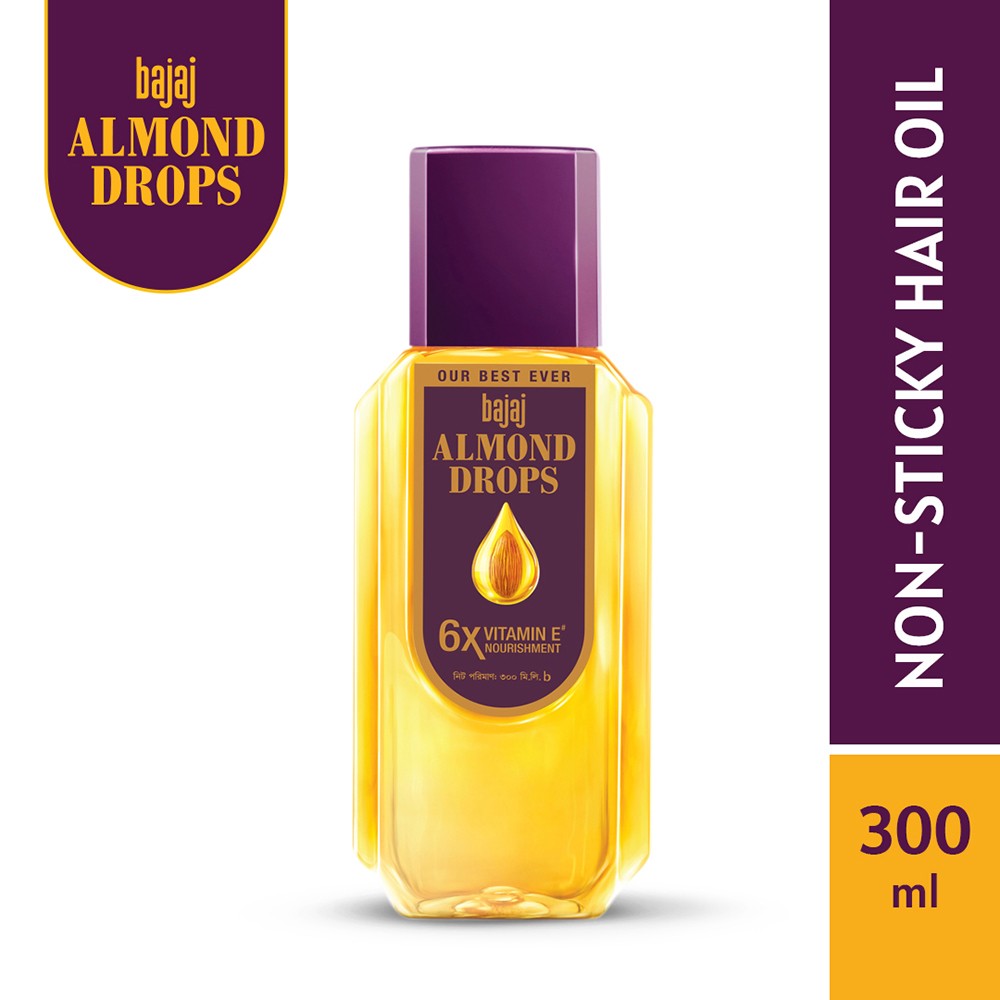 Bajaj Almond Drops Non Sticky Hair Oil - 300 ml