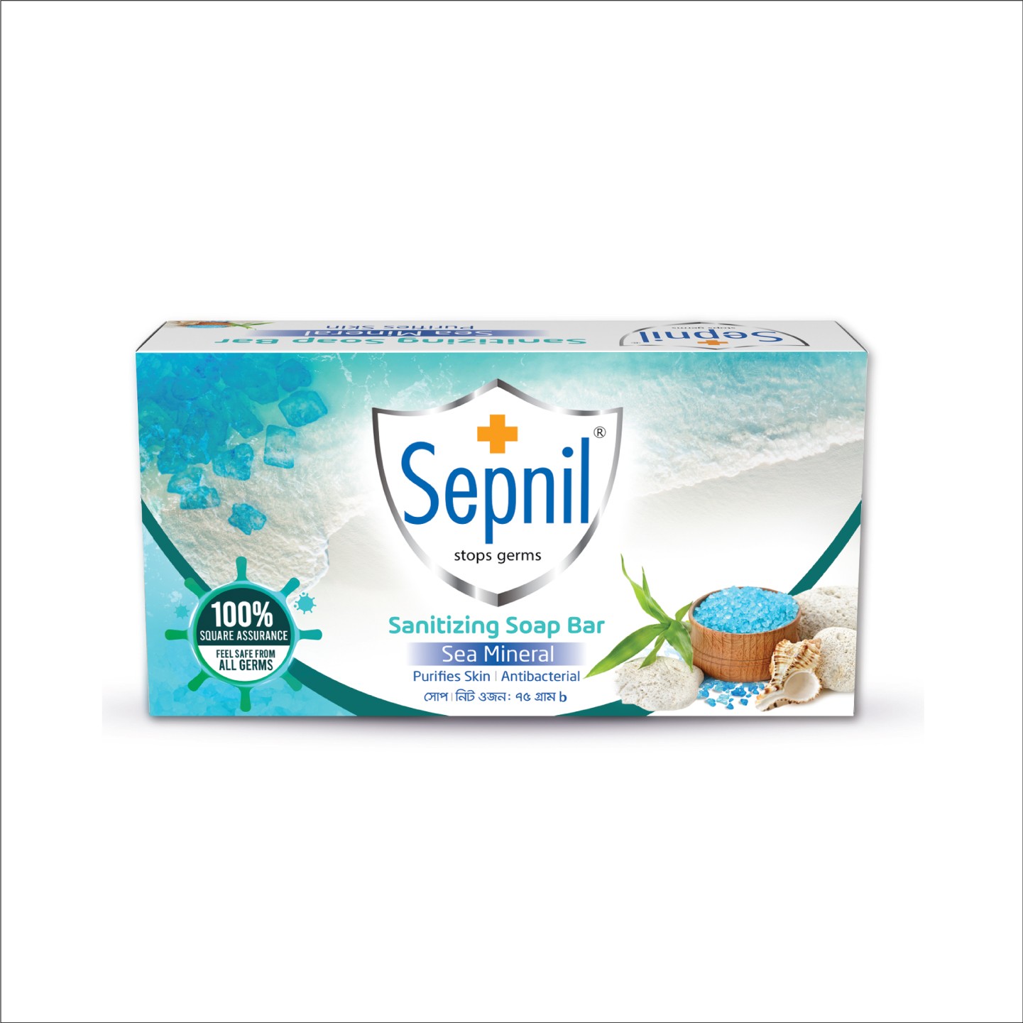 Sepnil sanitizing soap bar sea mineral 75gm