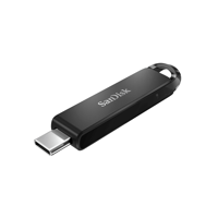 SanDisk 128GB Ultra USB Type C 3.1, Black, Super-Thin Retractable Mobile Disk Drive # CZ460-128G