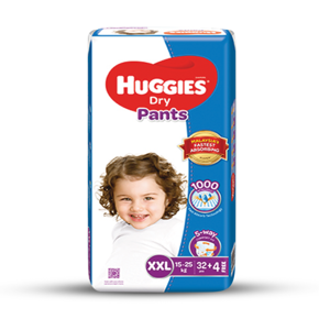 Huggies Dry Pants Diapers XXL 15-17kg 32 pcs + 4 Free