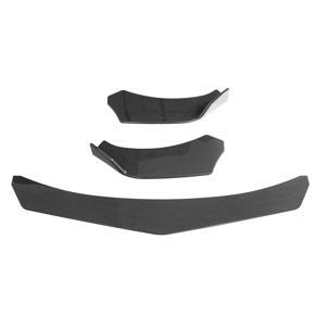 Black  Universal 3Pieces Car Front Lip Chin Bumper Body Kits For Honda For Civic