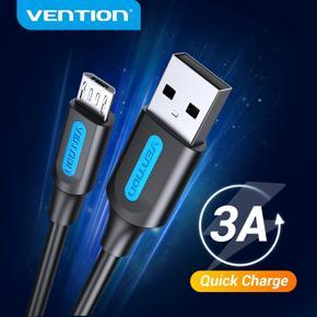 Vention Micro USB Cable 3A Fast Charging USB Data Cable 2M 3M For Samsung Xmi Huawei Android  Mobile Phone USB Charging cable