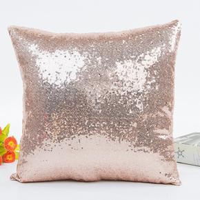 Cushion Cover Glitter Sequins Cushion Throw Pillow Case Home Car Waist Decor