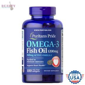 Puritan's Pride Omega3 Fish Oil 1200 mg - 100 count (USA)