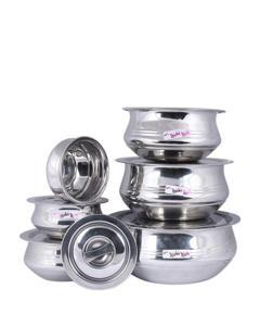 Stainless Steel Cookware/Pot/Hari 3 Pieces Set - Silver Color