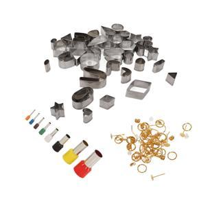 Himeng La 136pcs Polymer Clay Earring Kit with 36 Shape Stainless Steel Cutters 40 Circle 60 Earrings Accessories