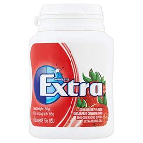 Wrigley's Extra Sugar Free Strawberry Flavour Chewing Gum Bottle, 56g