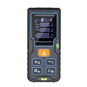 Handheld Range Finder Palm Size Laser Distance Meter Distance Measuring Equipment with Single/Continuous/Area/Volume/Pythagoream Theorem Measurement Mode