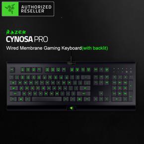 Razer Cynosa Pro Wired Gaming Keyboard Backlit Membrane Keyboard for Game Macro Recording Programmable Keys 104 Keys for Laptop PC