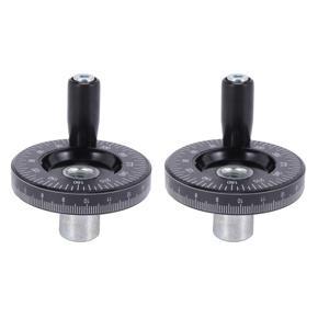 ARELENE 2pcs 63mm Solid Hand Wheel Scale Hand Wheel Mechanical Parts Bakelite Machine Handle Calibrated Handwheel