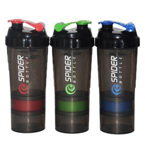 Sport shaker water bottle 500ml 3 layer Storage Cup water bottle