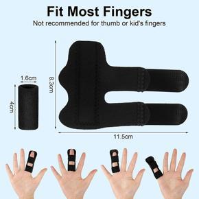 finger splint for immobilization-2 x Finger fixing strap
10 x Finger protector-Black