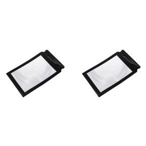 BRADOO 2X A4 Full Page 3X Magnifier Sheet Large Magnifying Glass Book Reading Aid Lens