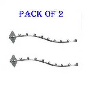 PACK Of 2 Metal Strong High Quality Wall Mount Cloth Hanger Stand for hanging 9 Hangers Beats