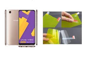 Vivo Y90 Crystal Clear Back Skin (Gel Poly not Glass) 3D Real Transparent Skin Glossy Finish