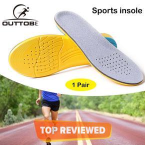 Outtobe Sport Insoles Shock Absorption Cushioning Memory Foam Shoes Insole with Velvet Surfaces