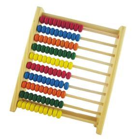 Wooden Abacus for Kids Math, Educational Counting Toy with 100 Beads, 123 Learning Number Abacus for Toddler, Mathematics Toy Beads Game for Preschool Children Kindergarten
