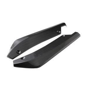 Rear Bumper Lip Splitter Universal Car Side Fender Fins Body Lip Spo*iler Chin Skirt Protector(Carbon Fiber Color)