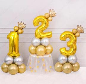 Number foil set/Number Crown Foil Balloons Set