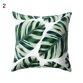 Modern Decorative Leaf Print Pillow Case Home Sofa Zippered Throw Cushion Cover