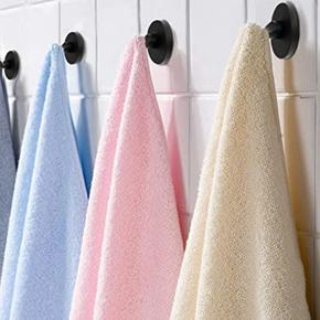 XHHDQES 2Pcs Black Towel Hook Bathroom Wall Hanging Stainless Steel Coat Robe Clothes Hook Heavy Duty Robe Hook
