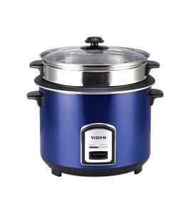 VISION Rice Cooker 1.8 L 40-06 SS Blue Double Pot