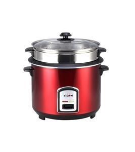 VISION Rice Cooker 1.0 L 100 SS Red (Single Pot)