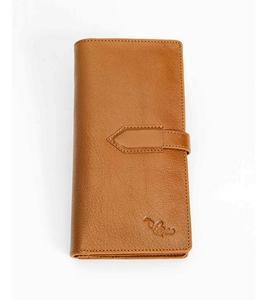 Men's Genuine Leather Stylish Double Mobile Holder And Long Wallet