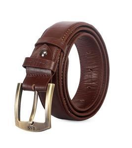 Men's Pure Chocolate Leather Belt