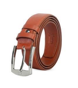 Men's Brownish Orange Leather Belt