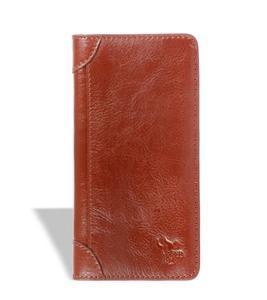 Men's Leather Long Leather Wallet Brown