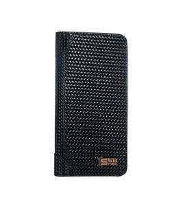 Men's Black Pattern Long Wallet