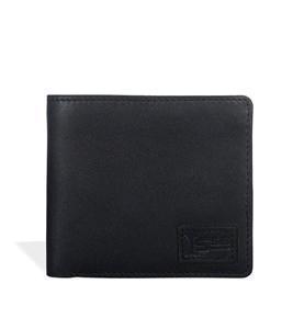 Men's Curvy Black Billfold Leather Wallet