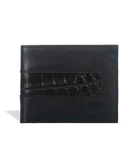 Men's Genuine Saffiano Leather Slim Wallet