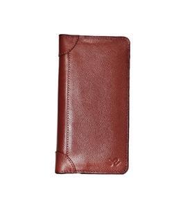 Men's Leather Long Wallet Brown