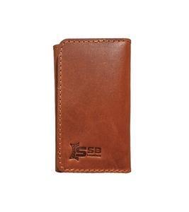 Oil Pull Up Leather Square Shape Key Holder Wallet