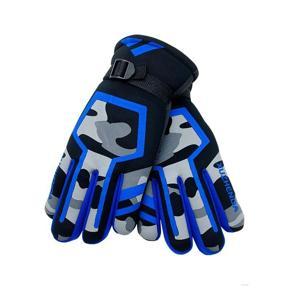 Winter Men's Warm Gloves Outdoor Skiing Electric Bike Motorcycle Riding Gloves Windproof and Velvet Thickening Gloves