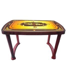 4 Seated Deluxe Table -Print R/W Golden(P/L)-TEL