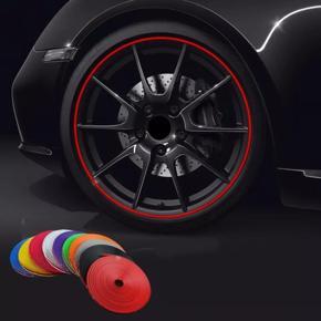 Car Vehicle Color Wheel Rims Protectors Decor Strip Tire Guard Line Rubber Mounding Trim