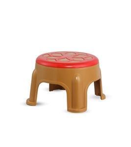 Two Color President Stool Sandal Wood & Red