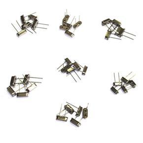 BRADOO 35Pcs Crystal Oscillator Electronic Kit, HC-49S 7 Kind DIP Quartz Oscillator 32.768Khz 4Mhz 8Mhz 12Mhz 16Mhz 20Mhz 25Mhz