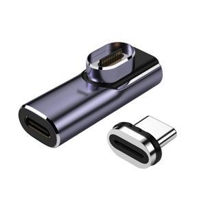 Type-c Magnetic Adapter Usb 4.0 C Male To Type-c Female Converter Cable Magnetic Elbow 40gb Connector