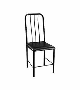 Regal Crescent Metal Dining Chair Black