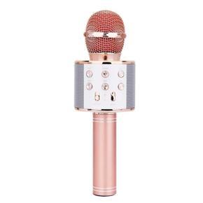 Ktv Wireless Karaoke Handheld Microphone Usb Player Mic Speaker Portable rose gold